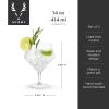 Angled Crystal Gin & Tonic Glasses by ViskiÂ®