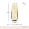 Starlight Stemless Champagne Flute Set TwineÂ®