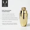 Belmont Heavyweight Cocktail Shaker in Gold ViskiÂ®