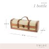 1-Bottle Vintage Striped Trunk Wine Box by TwineÂ®