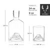 3-Piece Mountain Crystal Decanter and Tumbler Set ViskiÂ®