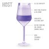 Wine FREEZE Stemmed  in Tinted Set (set of 4) by HOSTÂ®