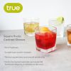 Square Rocks Glass, Set of 4 by True
