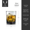 Smoke Double Old Fashioned Glasses by ViskiÂ®