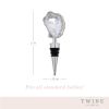 White Geode Bottle Stopper by TwineÂ®
