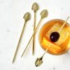 Gold Art Deco Cocktail Picks by ViskiÂ®