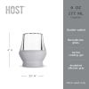 Glass FREEZEâ„¢ Sipping Glass (set of two) in Gray by HOSTÂ®