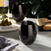 Gunmetal Stemless Wine Glasses by ViskiÂ®