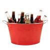 Big Red Galvanized Metal Tub by TwineÂ®