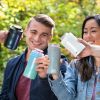 Stay-Chill Standard Can Cooler Pearl White HOSTÂ®