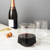 Seneca Crystal Faceted Wine Glasses ViskiÂ®