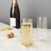 Seneca Crystal Faceted Stemless Flute Glasses ViskiÂ®