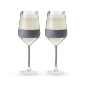 Wine FREEZE Stemmed in Gray (set of 2)  by HOSTÂ®