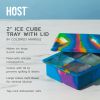 2 inch Ice Cube Tray with Lid in Colored Marble by HOSTÂ®