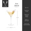 Stemmed Crystal Martini Glasses by ViskiÂ®