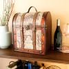 6 Bottle Old World Wooden Wine Box by TwineÂ®