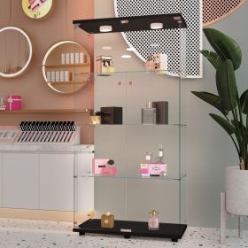Tempered glass display cabinet,wine cabinet,storage cabinet,file cabinet,with a variety of colors of pat lights,door locks