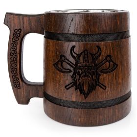 Beer Mug 20 OZ Dark Viking Viking mug Tankard Mug Beer stein Wooden beer mug Handmade Gifts for Men Fathers Day Christmas Birthday Gifts Norse &