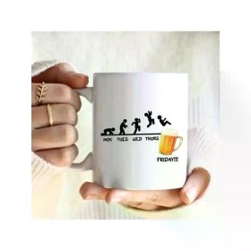 1pc 11oz Funny Humor Amazing Coffee Mug, Ceramic Tea Wine Cups, Decorative Tea Cup Is An Ideal Festival Home