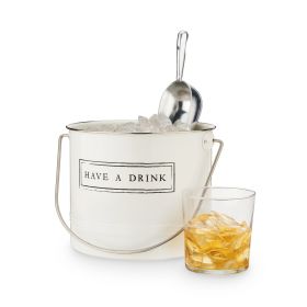 "Have A Drink" Ice Bucket and Scoop by TwineÂ®