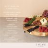 Acacia Footed Cheese Board & Knife Set by Twine LivingÂ®