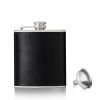 Monte Carloâ„¢: 6 oz Faux Leather Flask