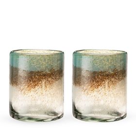 Playa Bonita Recycled Tumbler Glass Set by Twine LivingÂ®