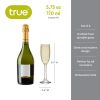 Stemmed Champagne Flutes set of 6 by True