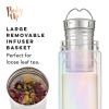 Blairâ„¢ Iridescent Glass Travel Infuser Mug by Pinky Up