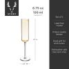 Laurel Crystal Champagne Flutes ViskiÂ®