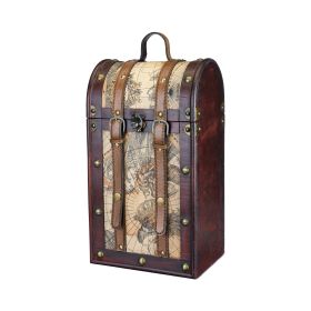 2 Bottle Old World Wooden Wine Box by TwineÂ®