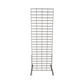 Slat Grid Display Rack with 48 Hooks