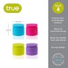 TrueCapâ„¢ Set of 4 Jewel Tone Bottle Stoppers by True