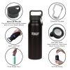 40 oz Red Hot Stein Water Bottle Healthy Human
