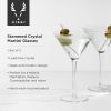 Stemmed Crystal Martini Glasses by ViskiÂ®