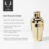 Belmont Measured Cocktail Shaker in Gold ViskiÂ®