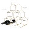 Belmont Geo 6-Bottle Counter Top Wine Rack in Gold ViskiÂ®