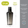 Smoke-Colored Plastic Cocktail Shaker with Recipes by True