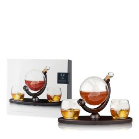 Globe Decanter & Whiskey Tumblers Set by ViskiÂ®