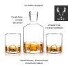 3-Piece Mountain Crystal Decanter and Tumbler Set ViskiÂ®