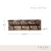 Metal and Wood Wine Rack by TwineÂ®
