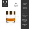 Irving Crystal Bronze-Rim Rocks Glasses ViskiÂ®