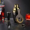 4-Piece Deco Barware Set in Two-Tone ViskiÂ®