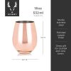Copper Stemless Wine Glasses by ViskiÂ®