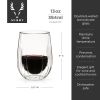 Double Walled Wine Glasses ViskiÂ®