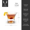 Crystal Manhattan Glasses by ViskiÂ®