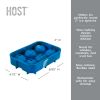 Sphere Ice Cube Tray (6 ct) in Blue Marble by HOSTÂ®