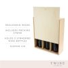 3-Bottle Wood Wine Box by TwineÂ®