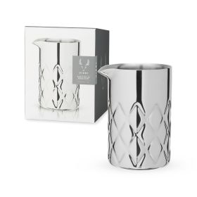 Harrison Double-Walled Mixing Glass in Silver ViskiÂ®