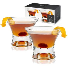 Crystal Manhattan Glasses by ViskiÂ®